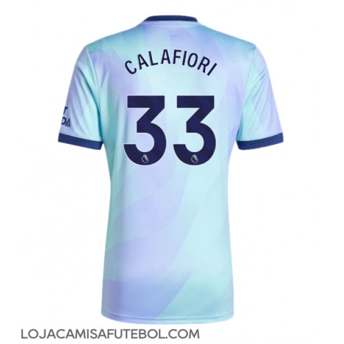 Camisa de Futebol Arsenal Riccardo Calafiori #33 Equipamento Alternativo 2024-25 Manga Curta